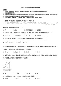 2022年福建省晋江市南侨中学中考适应性考试数学试题含解析