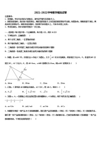 2022年福建省三明市建宁县中考适应性考试数学试题含解析