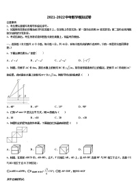 2022年湖北省大冶市金湖街办中考数学五模试卷含解析