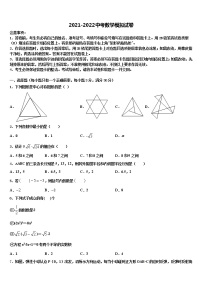 2022年江苏省南京市树人中学中考五模数学试题含解析