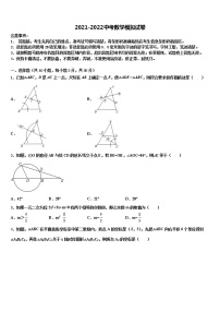 2022年江苏省苏州高新区中考一模数学试题含解析