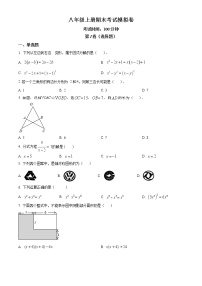 2020-2021学年新疆维吾尔自治区阿勒泰地区哈巴河县哈巴河中学八年级上学期期末数学试卷（原卷版）人教版