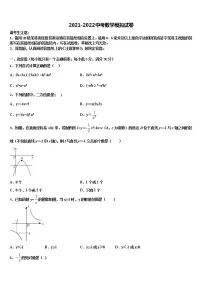 2022年四川省广安市岳池县中考四模数学试题含解析