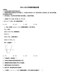 2022年西藏自治区拉萨市达孜区孜县中考冲刺卷数学试题含解析