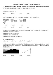 2007-2008学年湖北省宜昌市五峰县九年级（下）期中数学试卷