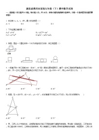 2019-2020学年湖北省黄冈市某校九年级（下）期中数学试卷