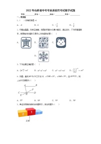 2022年山西省中考考前适应性考试数学试题(word版含答案)