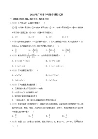 2022年广东省广州市中考数学模拟试题(word版含答案)