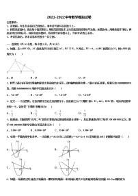 福建省诏安县怀恩中学2021-2022学年中考数学模试卷含解析