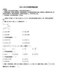 甘肃省庆阳镇原县联考2021-2022学年中考考前最后一卷数学试卷含解析