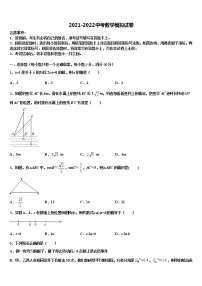 广西北海市银海区2021-2022学年中考数学全真模拟试题含解析