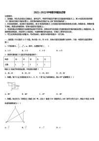 河南省邓州市张村乡中学2021-2022学年初中数学毕业考试模拟冲刺卷含解析