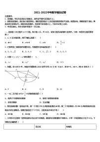 河北省邯郸市武安市2021-2022学年毕业升学考试模拟卷数学卷含解析