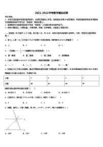 河南省郑州大第一附属中学2022年中考数学模拟试题含解析