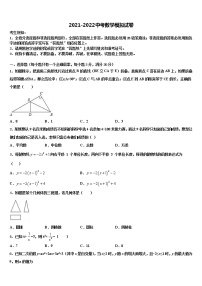 湖北省枣阳市实验中学2022年中考数学考前最后一卷含解析