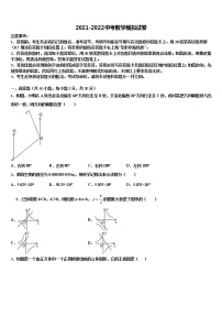 湖南省长沙市雨花区2021-2022学年初中数学毕业考试模拟冲刺卷含解析