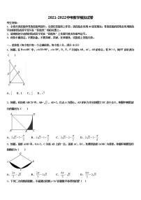 海南海口市重点达标名校2021-2022学年中考数学适应性模拟试题含解析