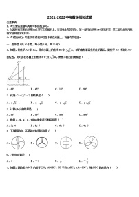 广西南宁市江南区三十四中学2021-2022学年中考数学最后冲刺模拟试卷含解析