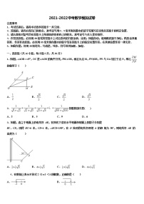 吉林省长春市榆树市重点名校2021-2022学年中考数学最后冲刺模拟试卷含解析