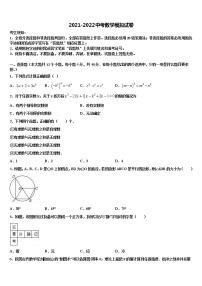 吉林省农安县三盛玉中学2021-2022学年中考押题数学预测卷含解析