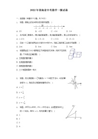 2022年青海省中考数学一模试卷（含解析）