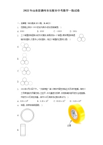 2022年山东省德州市乐陵市中考数学一练试卷（含解析）