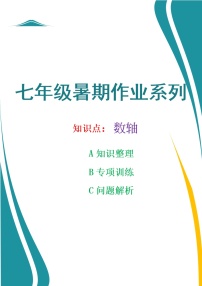 七年数学暑期作业之数轴知识专项训练及解析学案