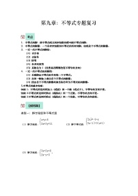 2021-2022学年初一下期末专题数学--不等式（无答案）