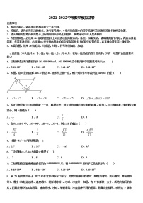 江苏省无锡市硕放中学2022年中考二模数学试题含解析