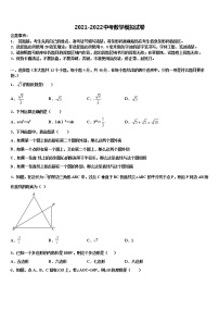 江苏省南京市鼓楼区鼓楼实验中学2022年中考数学模拟预测试卷含解析