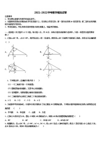 江苏省无锡市太湖格致中学2022年中考数学全真模拟试题含解析