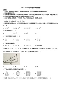 江苏省苏州平江中学2021-2022学年中考数学考试模拟冲刺卷含解析