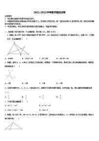 江西省景德镇市乐平市达标名校2021-2022学年中考四模数学试题含解析