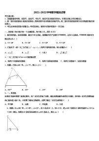 山东广饶县重点名校2021-2022学年中考数学五模试卷含解析