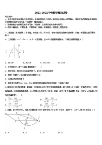 山东省济南市莱芜区陈毅中学2022年中考数学仿真试卷含解析