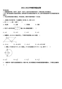 宁波地区宁海县2021-2022学年中考数学适应性模拟试题含解析