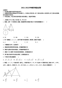 南京市鼓楼区2021-2022学年中考数学最后冲刺模拟试卷含解析