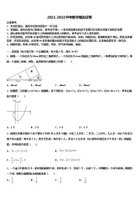 宁夏吴忠市盐池一中学2021-2022学年中考二模数学试题含解析