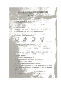 2022年湖南省岳阳市岳阳县初中学业水平考试模拟（一）数学试题