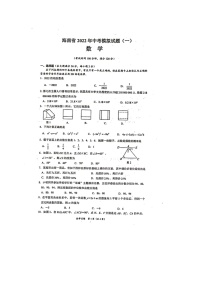 2022年海南省东方市民族中学九年级中考模拟预测数学试题