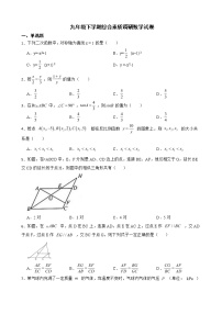 安徽省安庆市九年级下学期综合素质调研数学试卷含解析