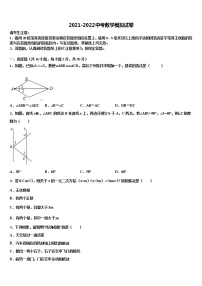 四川广安友谊中学2022年中考押题数学预测卷含解析