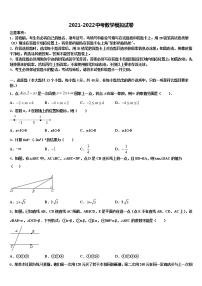 四川省重点中学2022年中考数学考试模拟冲刺卷含解析