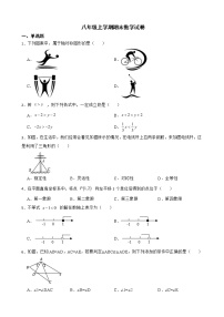 浙江省绍兴市柯桥区八年级上学期期末数学试卷含解析