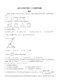 2022年湖南省岳阳市四区三十五校联考 数学 试题（含答案）