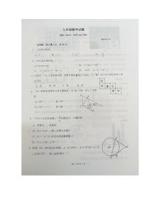 山东德州庆云县2022年5月九年级二练数学试题（图片无答案）