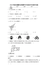 2022年湖北省襄阳市樊城区中考适应性考试数学试题(word版含答案)