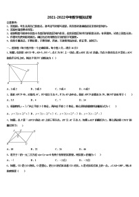 新青岛版达标名校2021-2022学年中考数学猜题卷含解析