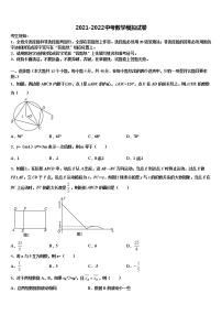 浙江省绍兴市嵊州市重点中学2022年中考一模数学试题含解析