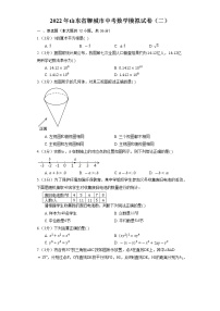 2022年山东省聊城市中考数学模拟试卷（二）(word版含答案)